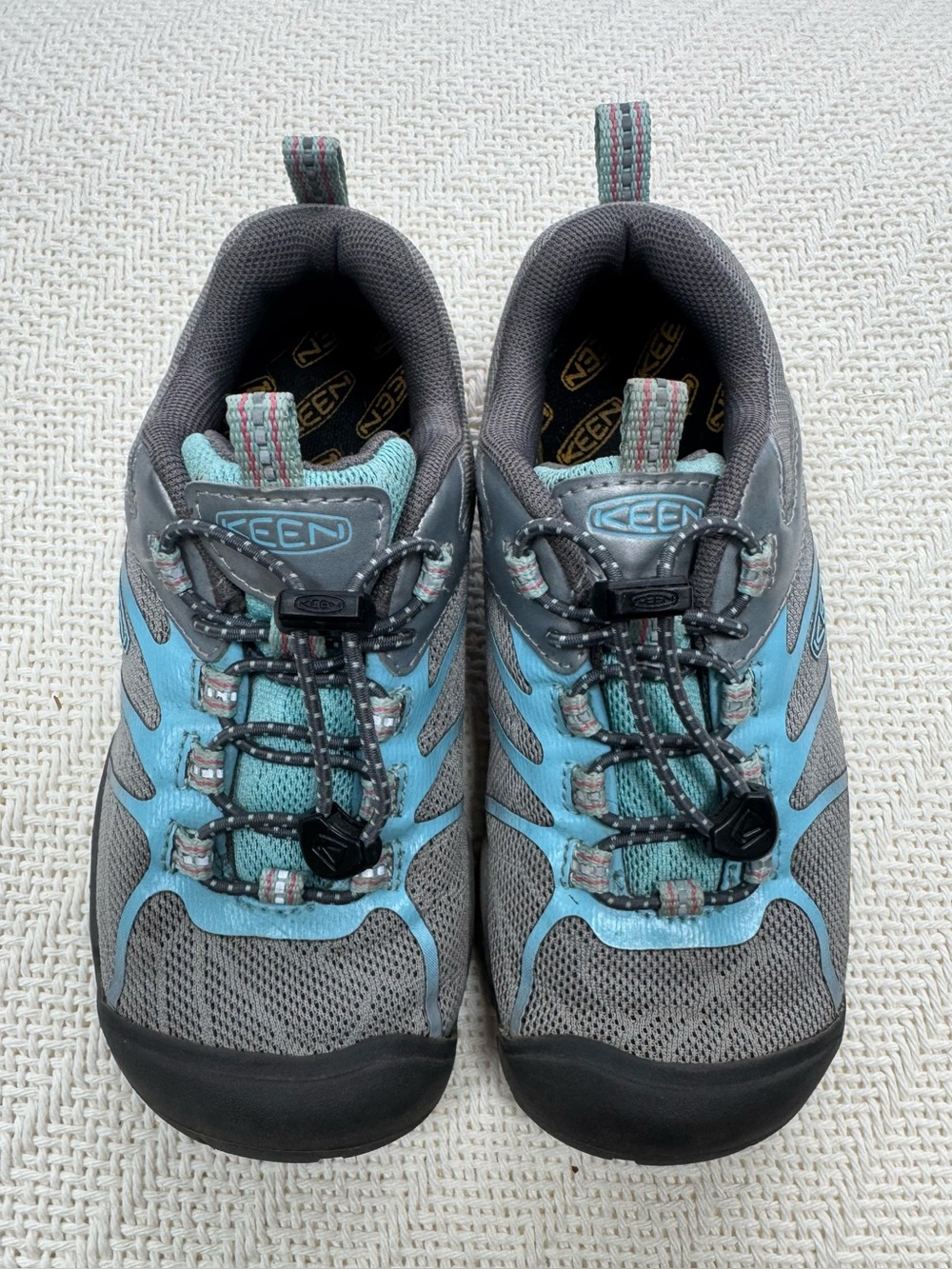 Keen Chandler 2CNX Kids Toddler Boy Sz 12 Gray & Light Blue Outdoor Sneakers